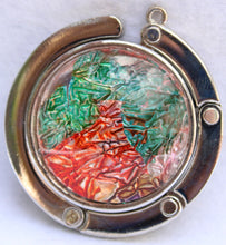 Load image into Gallery viewer, Handbag Hook - OrangeRed and Aqua