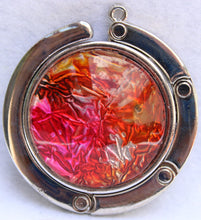 Load image into Gallery viewer, Handbag Hook - Orange Pink and Brown