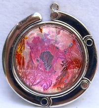 Load image into Gallery viewer, Handbag Hook - Pale Pink Silver and Orange